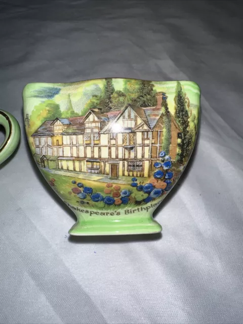 Royal Winton Grimwades Creamer & Sugar Bowl Shakespeare & Anne Hathaways Houses 3