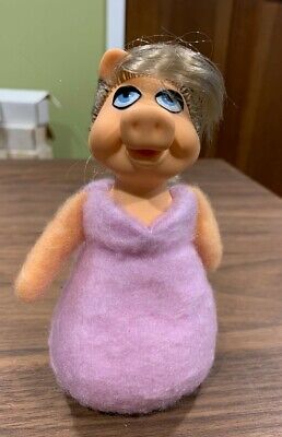 Vintage Muppets Miss Piggy 6" Bean Plush Doll - Fisher Price #867 - 1979 2