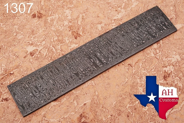 Hand Forged Damascus Steel Billet Bar Ladder Pattern Ah-.1307