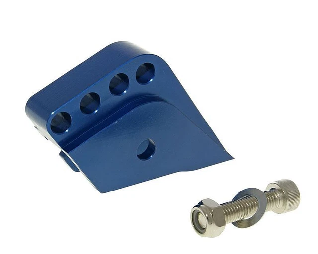 Kit Riser CNC bleu 4 trous - PEUGEOT Buxy 50 Mab Bj98