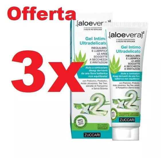 ZUCCARI Aloevera2 gel intimo ultradelicato (3 confezioni da 80ml)