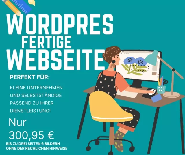 WordPress Webdesign - Fertige Webseiten zur Auswahl. Nur 300,95 €