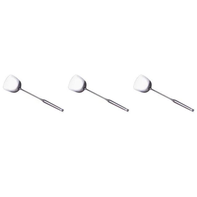 3 ud. 304 Acero Inoxidable Wok Espátula Agitar Bry Espátula con mango ergonómico