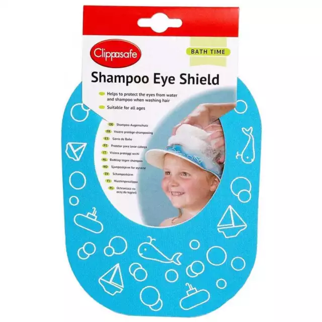 Clippasafe Shampoo Eye Shield/Protection Child/Kids Safe Bath Time Accessory NEW