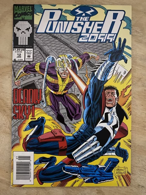 The Punisher 2099 Comic Book #12 - Marvel Comics NEWSSTAND EDITION Comic Book