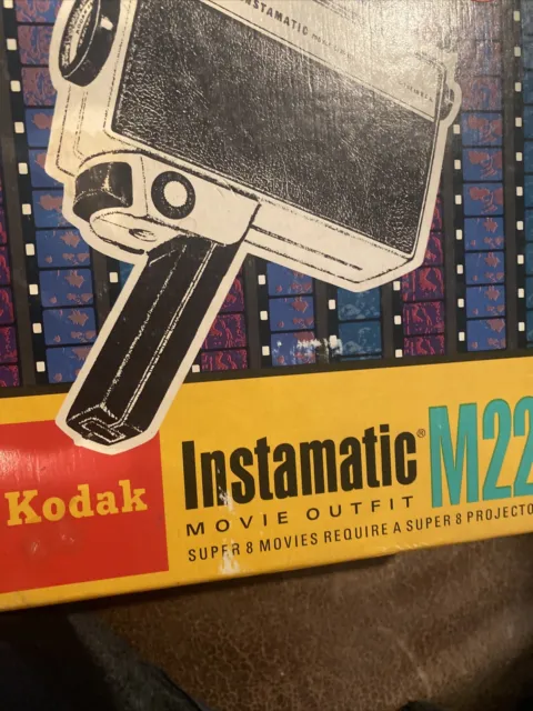 Vintage Kodak M22 Instamatic Movie Camera With Original Box