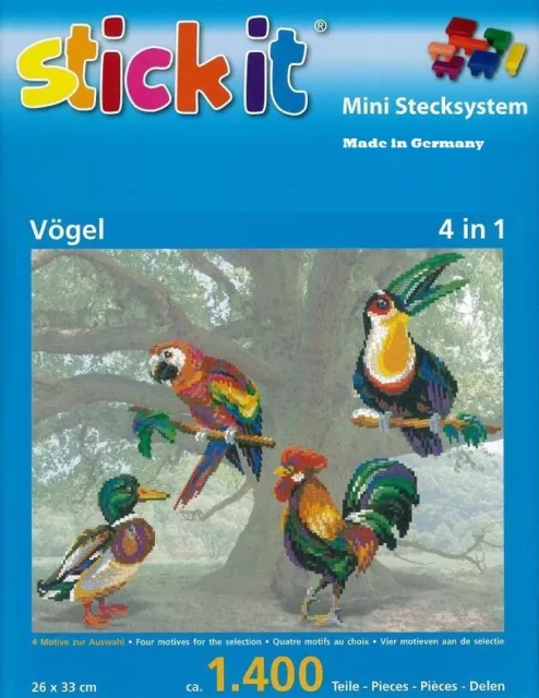 Mini Stecksystem Vögel 4 in 1 ca. 1.400 Teile Nr. 41147