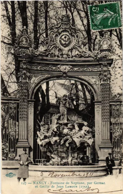 CPA NANCY - Fountain of Neptune - by Guibal (484161)