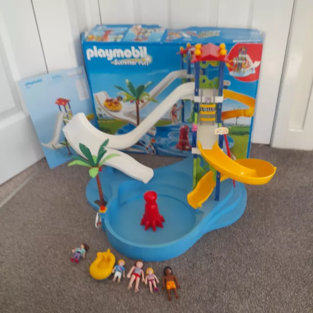 Playmobil 6669 summer fun water park with slides hot sale