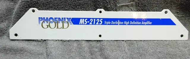 Old School Blue And White Phoenix Gold Ms-2125 End Plate In Great Shape