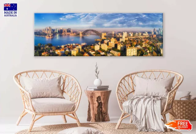 Panoramic Canvas Sydney Harbour High Quality 100%  Australian Made Quality