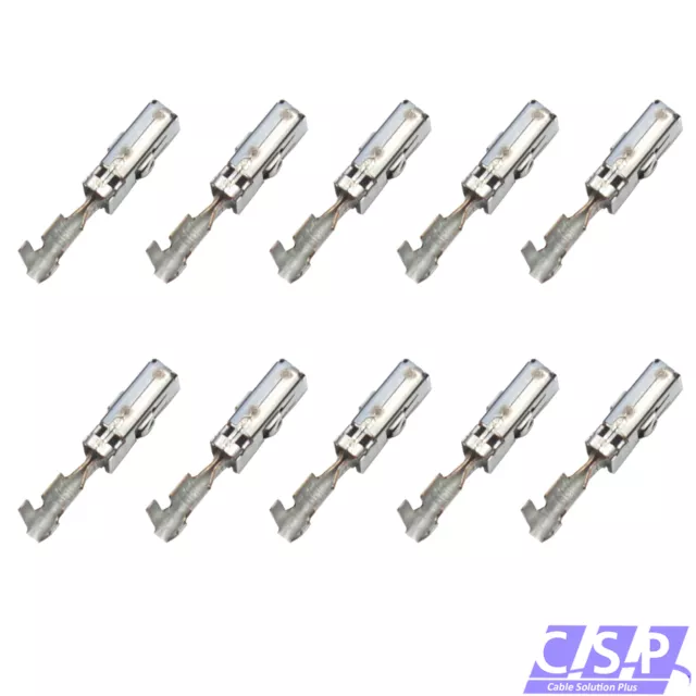 10x MCP 2,8 Kontakt Stecker Crimp Buchse 0,50-1,00mm² 1241388-1 / 105114.01