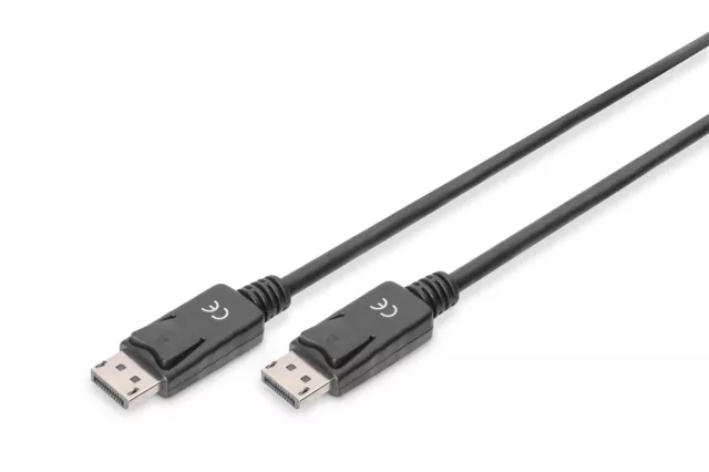 Digitus 1m DP Male to DP Male DisplayPort Connection Cable - Black U (US IMPORT)