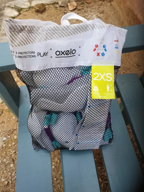 Set 3 protections oxelo 2xs decathlon pour enfant 3-7 ans