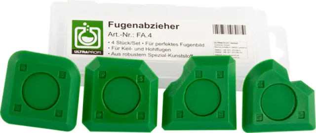 Fugues Lisses/Fugenabzieher 4-tlg. dans une Boîte en Plastique