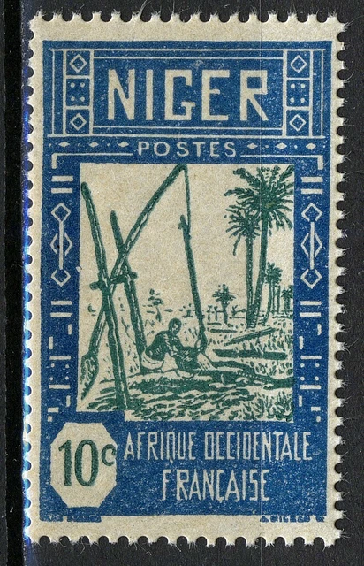 French Niger 1926-27, 10c Well MNH, Yv 33