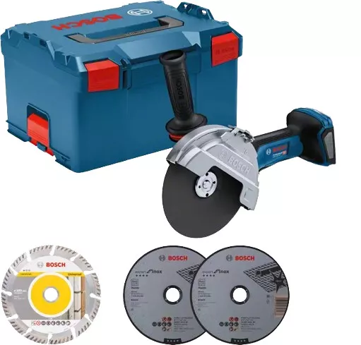 Bosch Akku-Winkelschleifer GWS 18V-180 P ohne Akkupack, L-BOXX