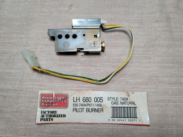 LH 680 005 Pilot Burner for Carrier Style 740A Natural Gas, 0.017 Orifice Size