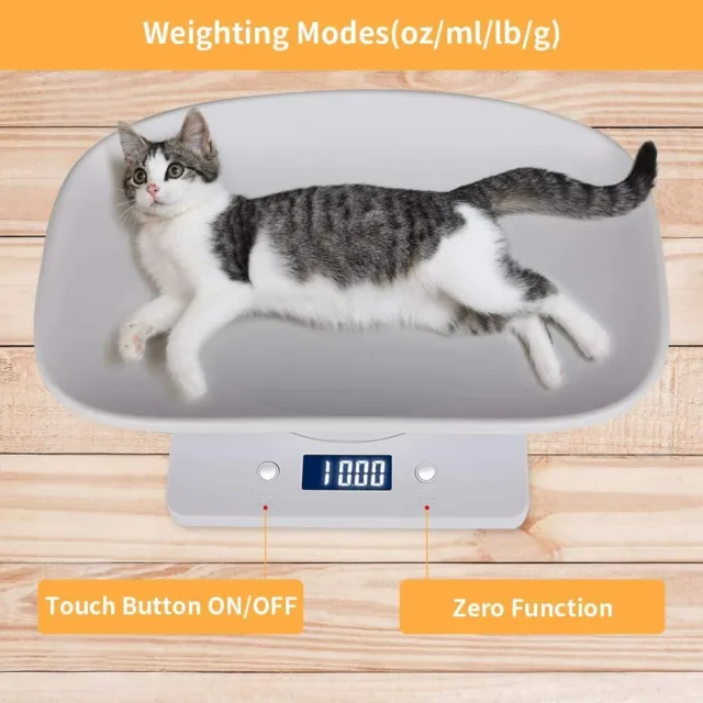 10KG Electronic Digital Pet Scale Weighing Scales Small Cat Pet Puppies Kittens