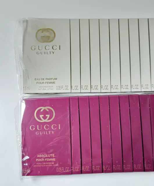 GUCCI Guilty 30 ml & Guilty Absolute 30 ml Femme Eau De Parfum 40x 1,5 ml