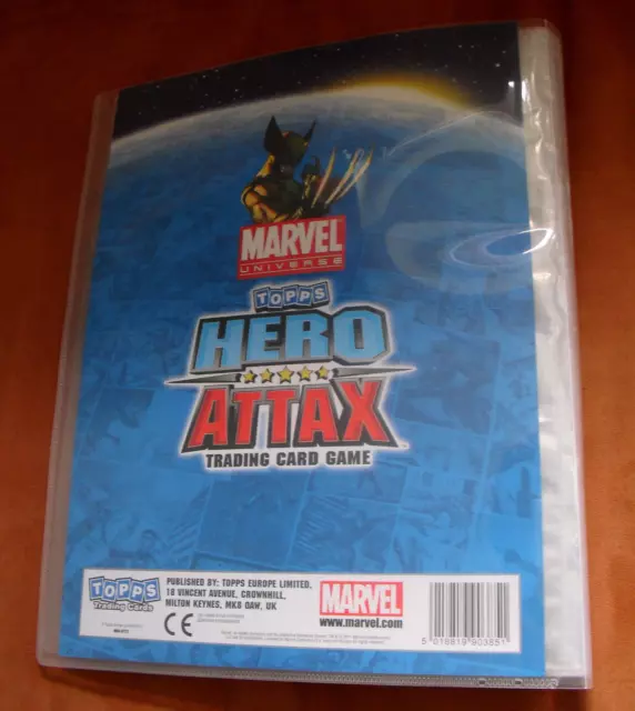 HERO ATTAX Serie 1 /2011 MARVEL Trading Cards Sammelmappe von Topps + Karten 2