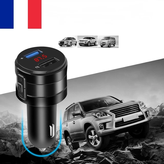 Transmetteur FM USB 2.0 Multi-fonctions MP3 Bluetooth Chargeur Allume Cigare