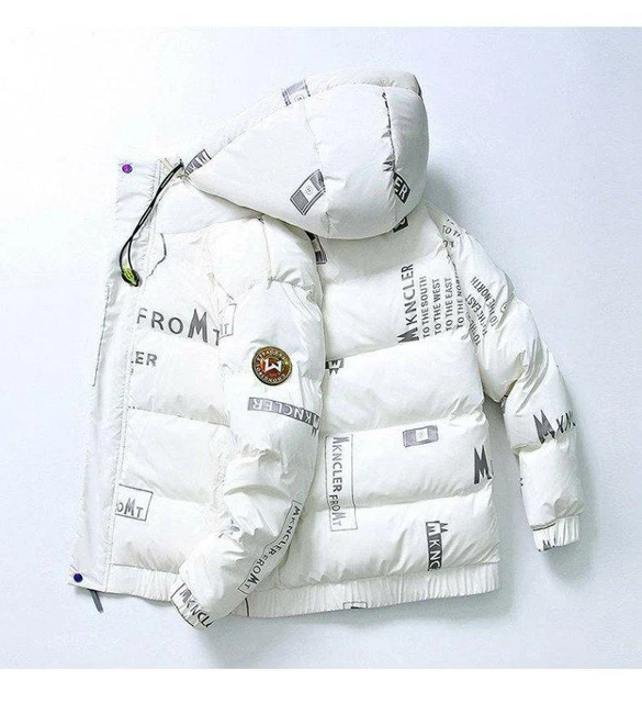 Chaqueta De Plumón De Pato Para Hombre Abrigo Con Capucha Parka Acolchada Gruesa