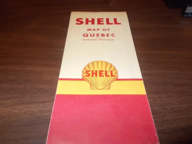 1951 Shell Quebec Vintage Road Map