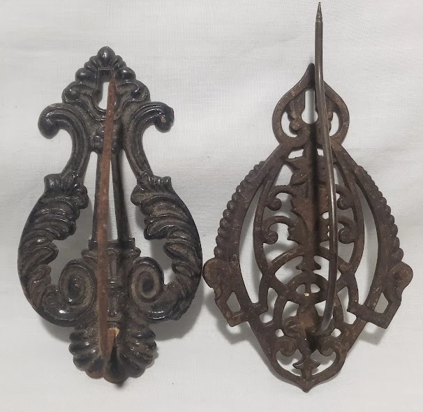 Antique Cast Iron Bill Hooks General Store Receipt Holders