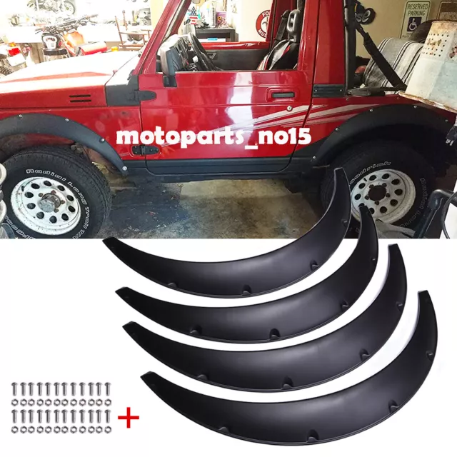 For Suzuki Samurai JL Sport Utility Little Truck Fender Flares Wheel Arches 4.5"