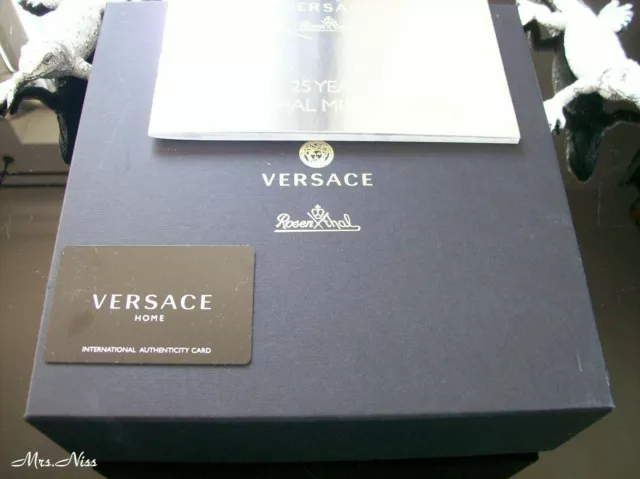 Rosenthal Versace Prestige Gala Set Teller + Tasse 25 Jahre Versace *NEU & OVP* 12
