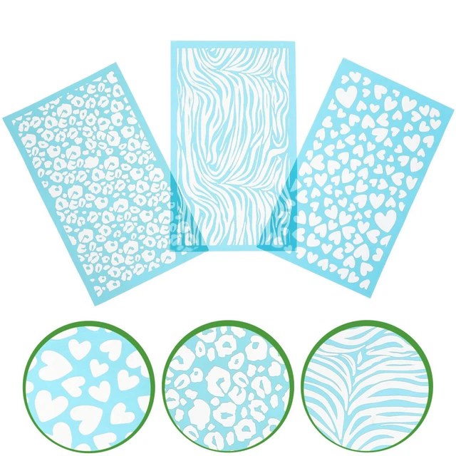 3 blätter Handwerk Siebdruck Ton Crafting Schablone Diy Ton, Schablone