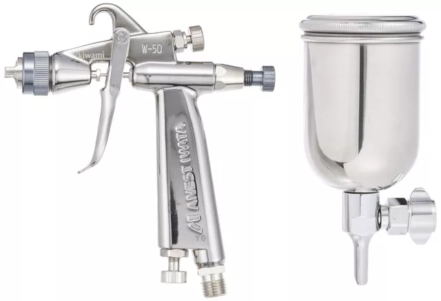 ANEST IWATA W-50-136BGC 1.3mm Gravity Spray Gun with 130ml Mini cup KIWAMI