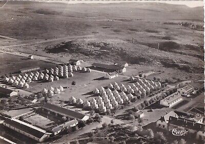 Carte postale postcard 10x15cm MAROC MOROCCO EL-HAJEB vue aérienne camp éci 1954