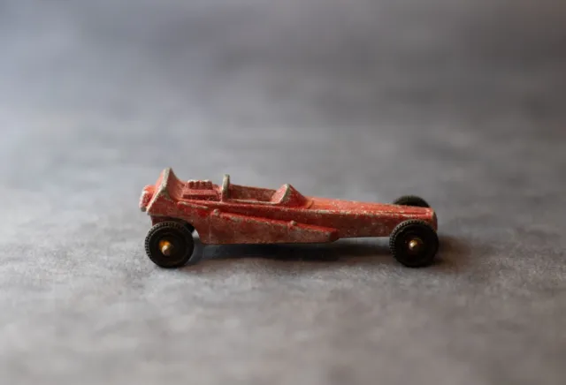 Vintage Tootsie Toy Wedge Dragster Die Cast Race Car Red 2 1/2" Long
