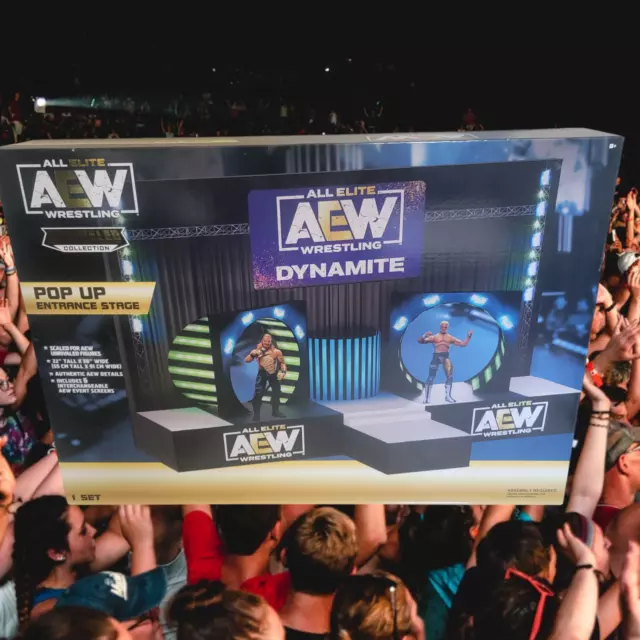 AEW Entrance Stage Pop Up All Elite Wrestling Action Figure Playset Accessory