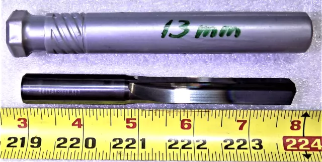 KENNAMETAL 13mm Dia X 4-3/4" OAL Coolant Thru Straight Flute Carbide Drill Bit