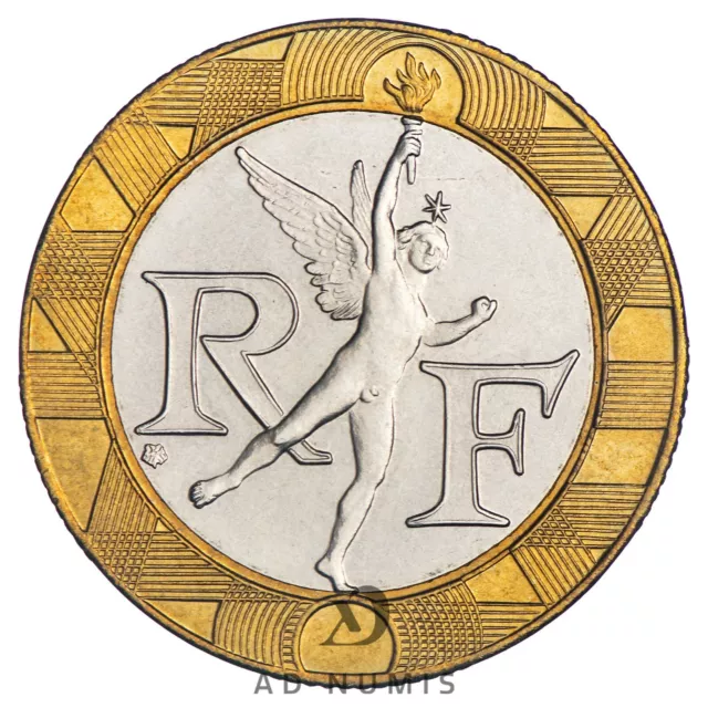 France 10 Francs 1997 FDC BU Génie de la Bastille pièce de monnaie française