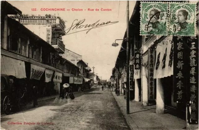CPA AK CHOLON - Rue de Canton VIETNAM (716488)