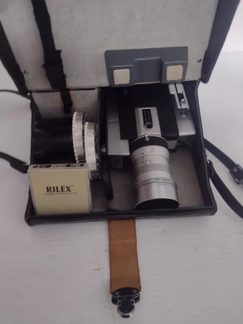 Cámara de cine Canon Zoom 518 Super 8 con teleconvertidor PROBADO muy limpio