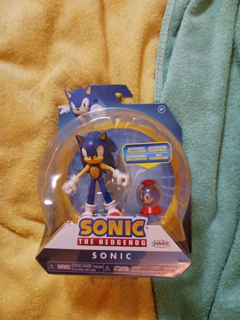 SONIC THE HEDGEHOG JAKKS 4 inch Action Figure 1-UP Item Box RARE NEW ...