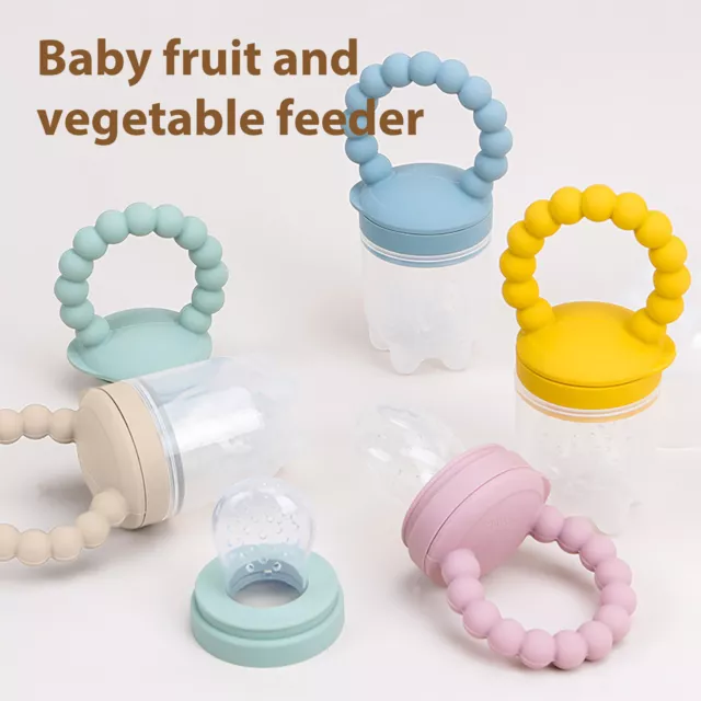 Baby Fruit Feeder Pacifier Fresh Food Nibbler Silicone Teething Toys For Infants 2