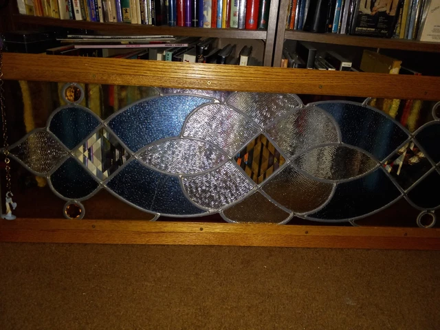 1860s Leaded Stained Glass Window