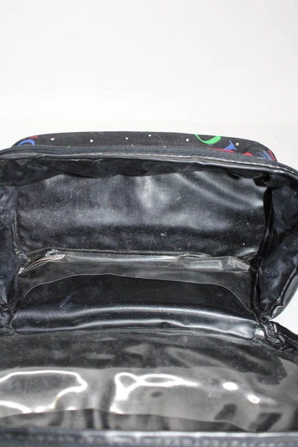 Christian Dior Womens Multicolored Logo Polka Dot Cosmetic Case Black Canvas 9