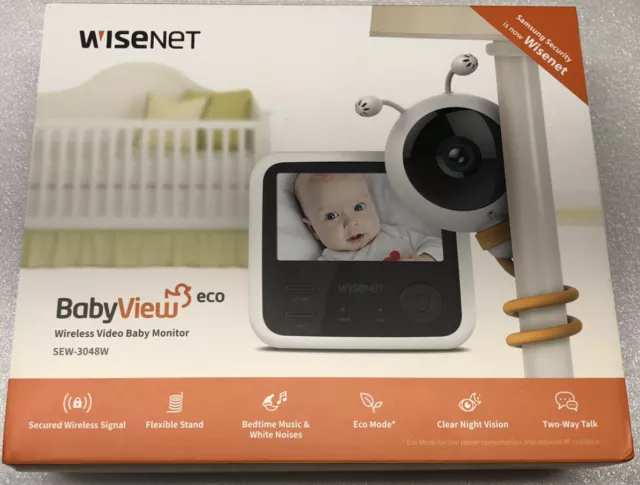 Samsung Wisenet BabyView Eco SEW-3048WN Baby Monitor Camera NEW