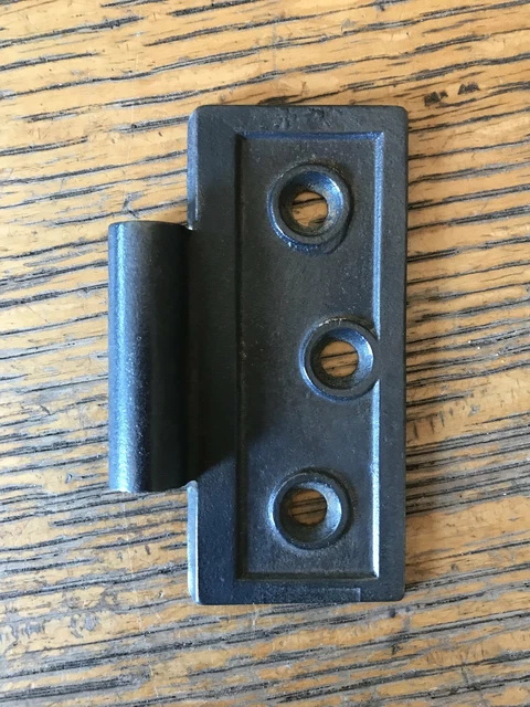 Antique Cast Iron Hinge - Right Half Only - 3½" x 3½"
