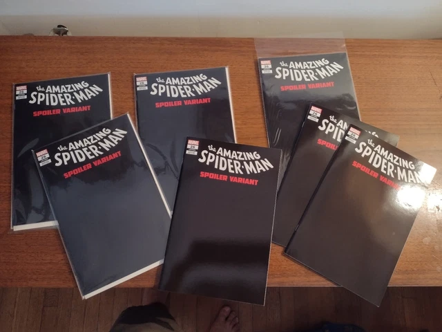 7x AMAZING SPIDER-MAN # 26 MARVEL COMICS 2023 SPOILER VARIANT DEATH OF MS MARVEL