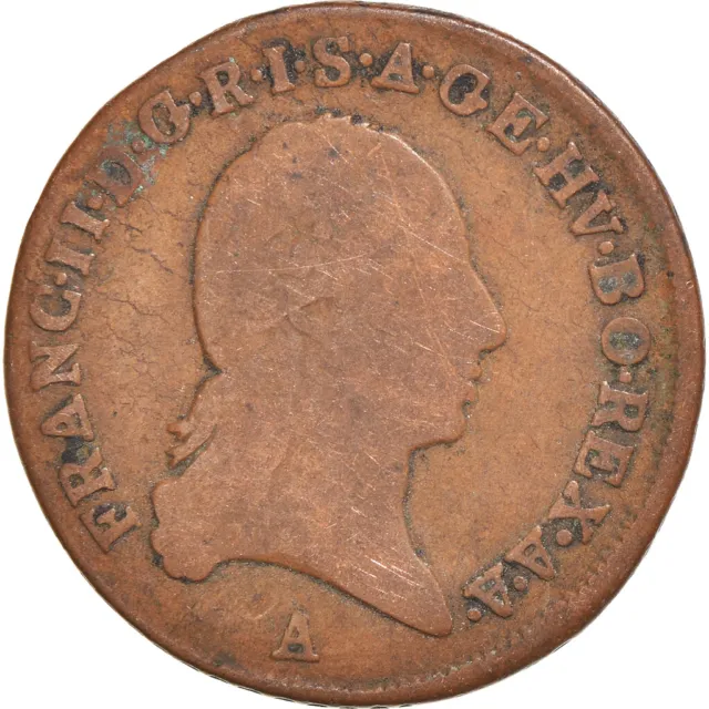 [#385866] Coin, Austria, Franz II (I), Kreuzer, 1800, Vienna, VF(20-25), Billon,