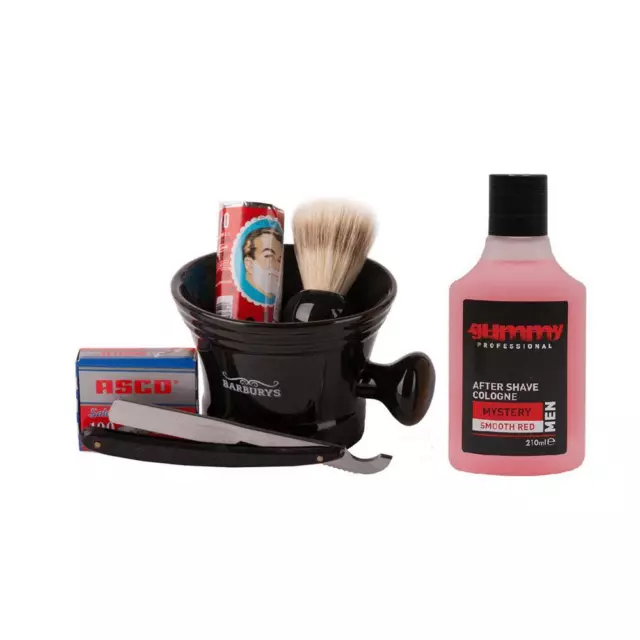 Fonex Rasurset Istanbul-Rasurmug+Seife+Pinsel+Messer+Klingen+After Shave Mystery