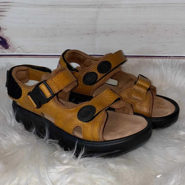 MBT Kisumu Brown Leather Sandals 35 / 4.5